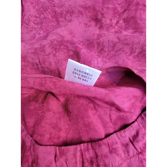 Legends By Sunisha Womens Floral Print Tunic Jacket Size Medium Red Lightweight - Picture 4 of 8